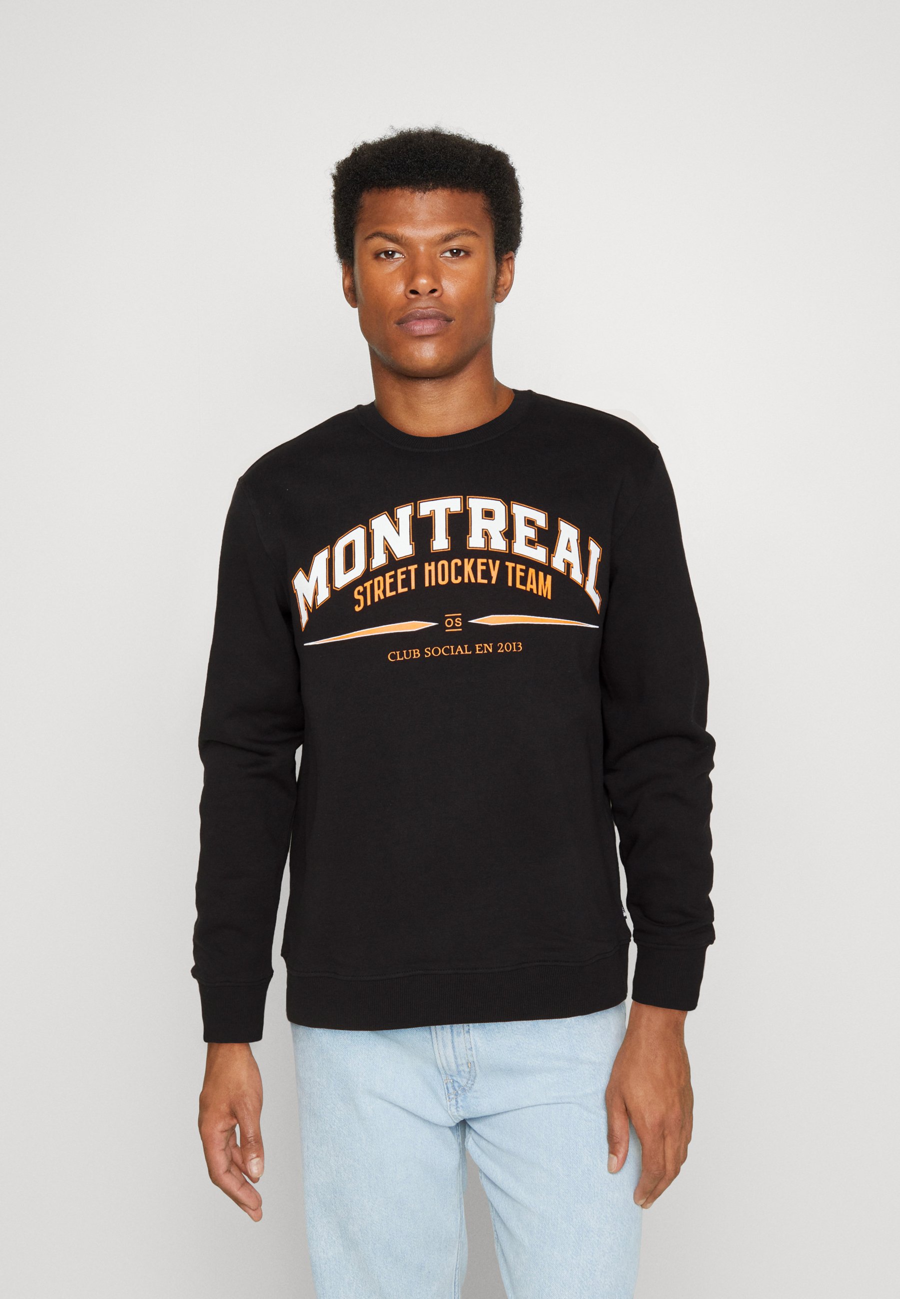 ONLY & SONS Onsperry Reg AOP Crew Neck Sweat #224 Maglia di Tuta, Navy Scuro, S Uomo