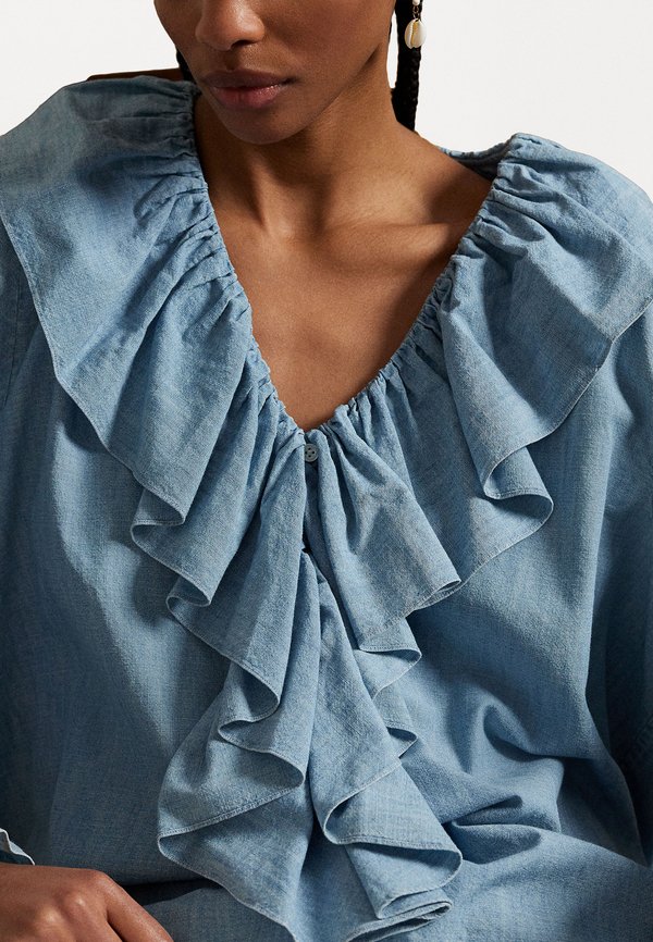 LONG SLEEVE BLOUSE - Blouse - chambray3