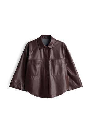 OPUS, LOOSE FIT SHIRT COLLAR - Overhemdblouse - cherry jam