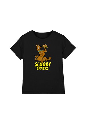 Cotton Soul, SCOOBY DOO! SCOOBY SNACKS PIZZA! UNISEX - Print T-shirt - black