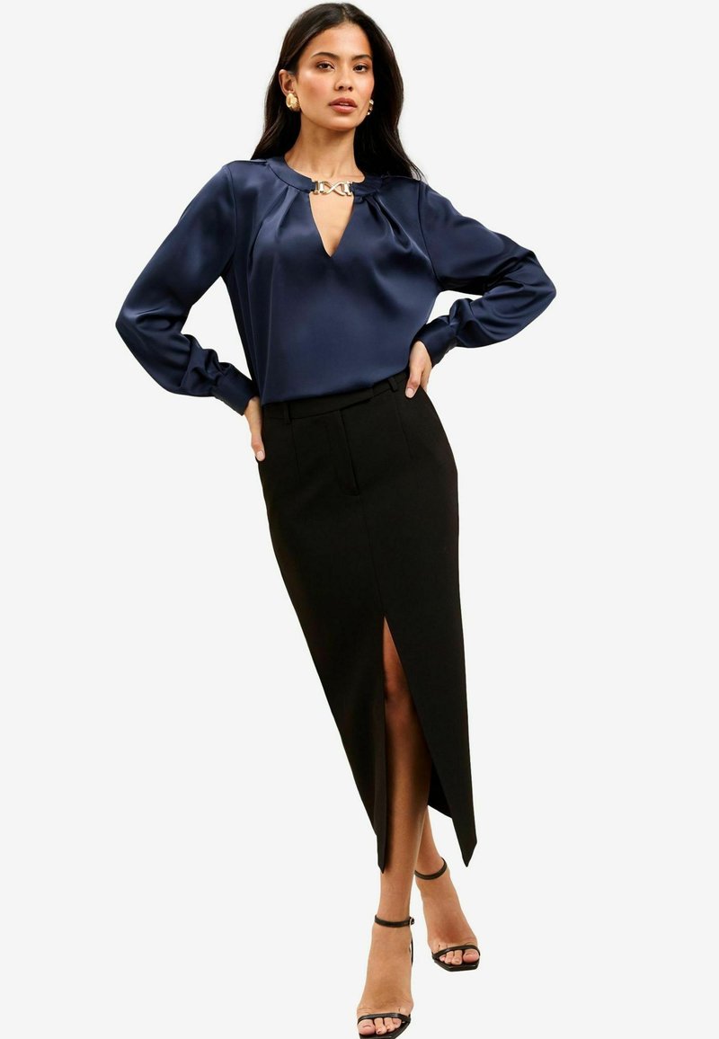 Lipsy - REGULAR FIT -TRIM DETAIL - Blouse - navy, Enlarge