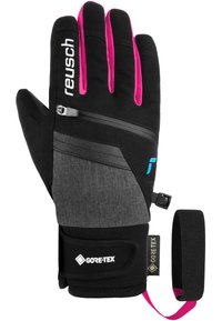 Reusch TRAVIS  - Fingerhandschuh -  blck blck melang pink glo