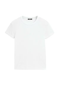 CREW NECK WITH SHORT SLEEVES - T-shirt basic - white
