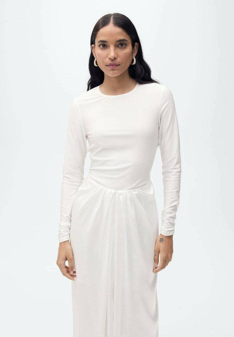 chinese dress ladies Diana White Long Sleeve Mini Dress - US 4