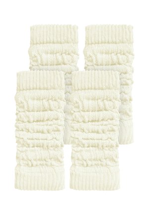 2 PAAR - Stulpen - wollweiß