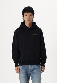 Abercrombie & Fitch SCRIPT LOGO - Felpa con cappuccio - casual black