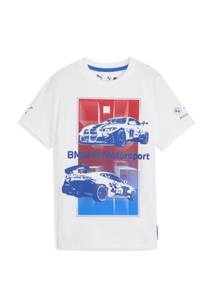 BMW M MOTORSPORT BLOCK - Print T-shirt - white