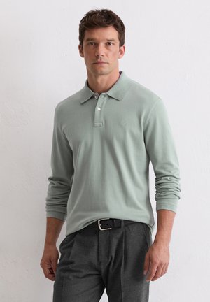 Longsleeve - polo long sleeve set in sleeve ribbed polo collar