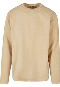 Urban Classics - HEAVY OVERSIZED LONGSLEEVE - Collegepaita - unionbeige Pienoiskuva 1