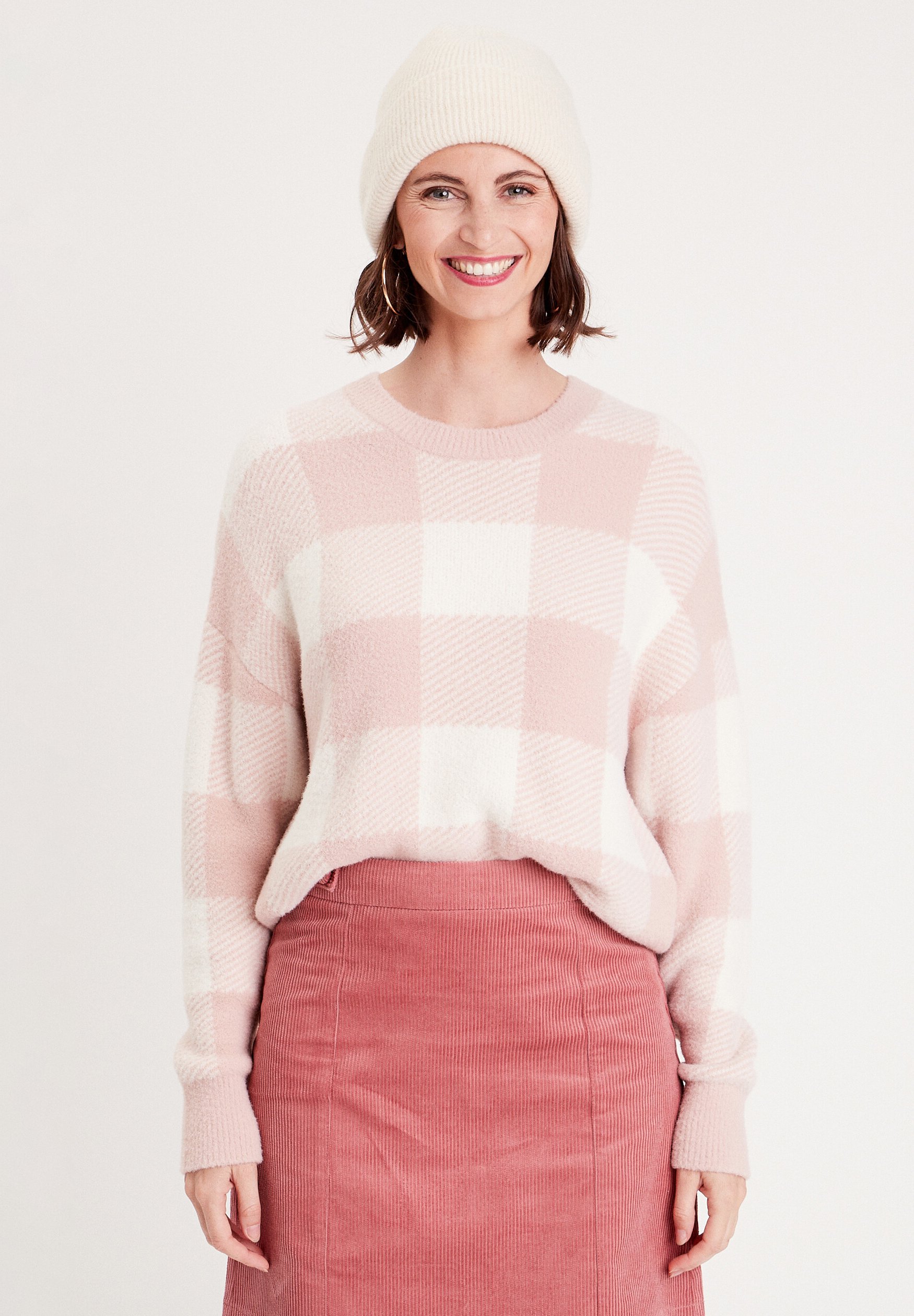 Pull Manches Courtes En Maille Rouge - Marque Cache Cache - Taille S - Occasion Très Bon état - Style Pullover