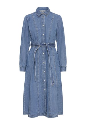 b.young, BYKAPUCA DRESS - Teksakleit - mid blue denim