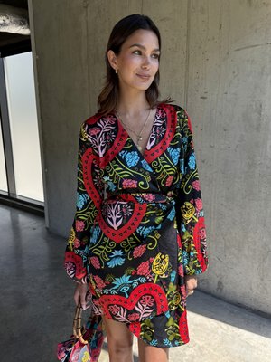 AMARA MINI VIENNA DRESS - Cocktailjurk - black