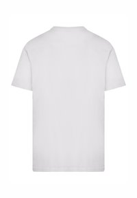 White short-sleeve t-shirt made of cotton, featuring a classic crew neck and a plain design without patterns or accents.