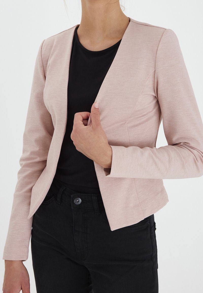 ICHI Blazer - mottled light pink