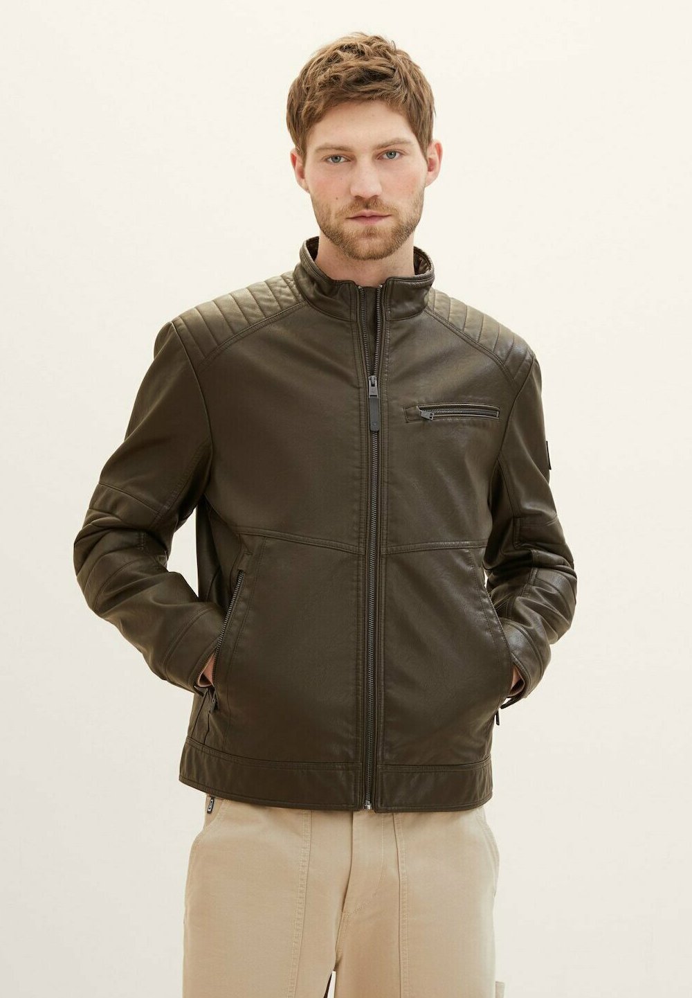 TOM TAILOR Giacca Uomo - Look Casual Moderno, Vestibilità Ottimale, Cotone Sostenibile