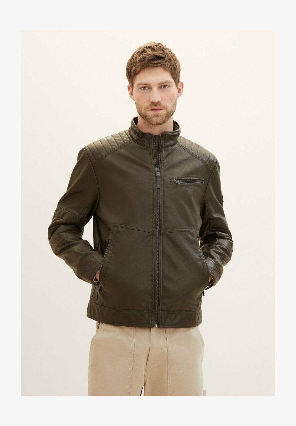 TOM TAILOR Giacca Uomo - Look Casual Moderno, Vestibilità Ottimale, Cotone Sostenibile
