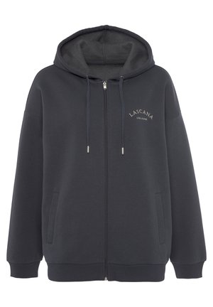 Felpa con zip - anthrazit