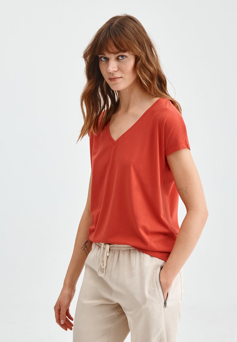 Damen Kleider | TATUUM SZAJNA T-Shirt basic coral/koralle - LP95097 Damen Kleider | TATUUM SZAJNA T-Shirt basic coral/koralle - LP95097