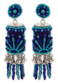 IZIA Örhänge - blau mehrfarbig