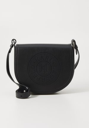 CIRCLE SADDLE PERFORATED - Rankinė per petį - black