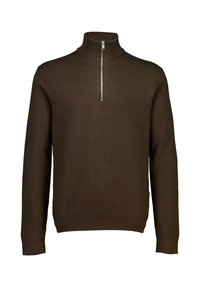 HALF ZIP - Maglione - brown