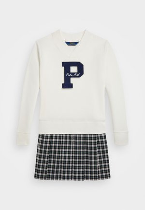 LETTERMAN FLEECE SWEATSHIRT DRESS - Robe de jour - nevis