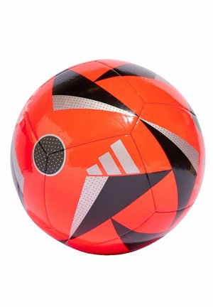 FUSSBALLLIEBE CLUB FOOTBALL - Calcio - solar red black silver metallic