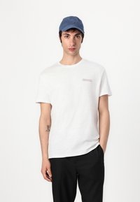 Tommy Jeans GRAPHIC SLUB TEE - T-shirt con stampa - ecru