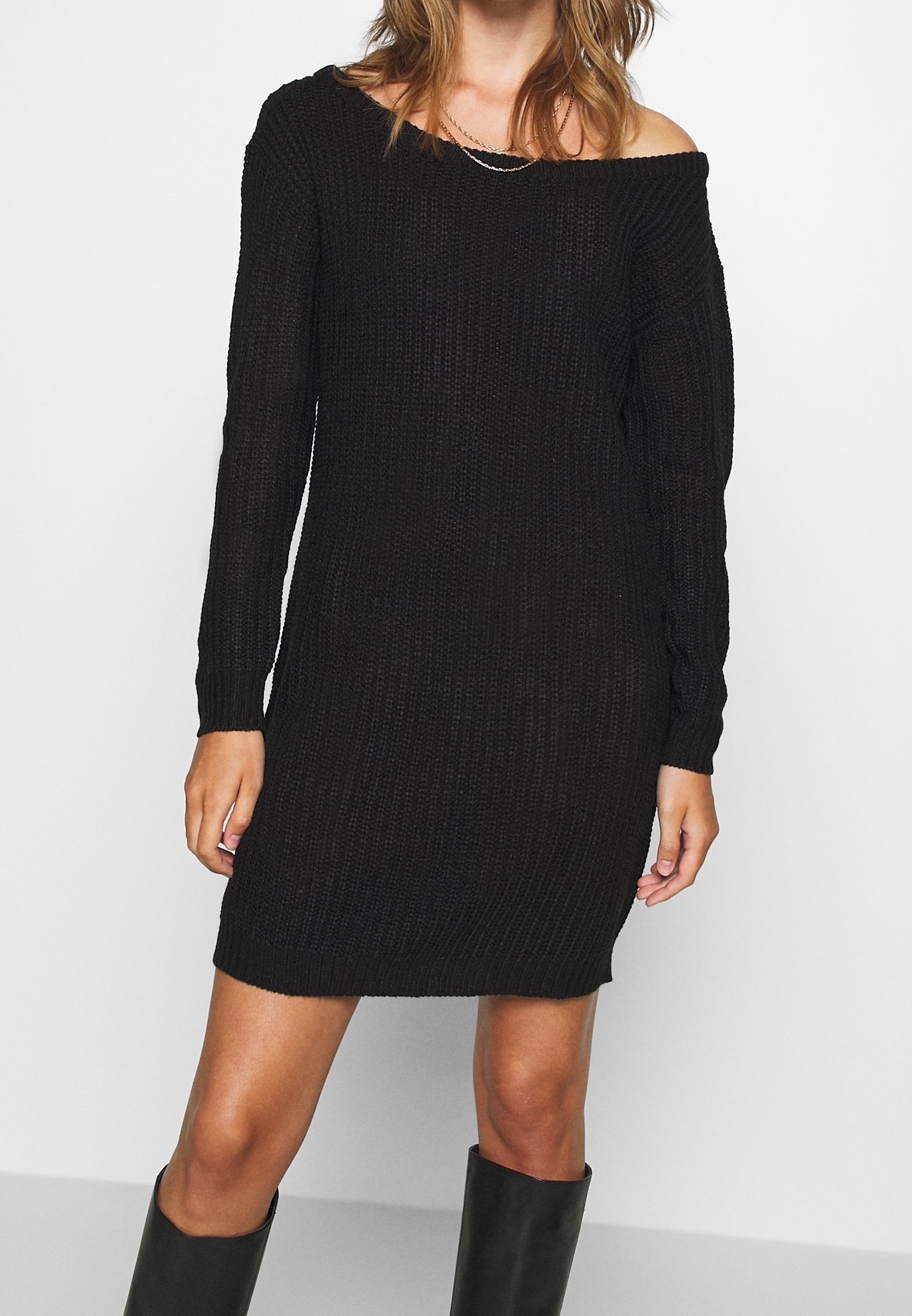 Missguided Jumper dress - black - (Pre-owned) - Zalando.ie
