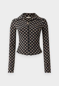 MONOGRAM SHIRT - Top dugih rukava - black/beige
