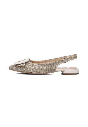 Notre-V Slingback ballerina´s - juta beige nappa ghiaccio