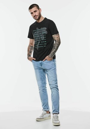 Street One MEN Print T-shirt - schwarz