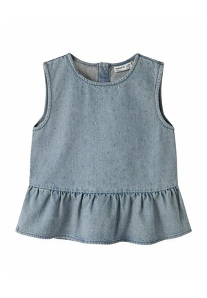 Name it TOP RHINESTONE DETAIL - Blouse - special blue grey denim