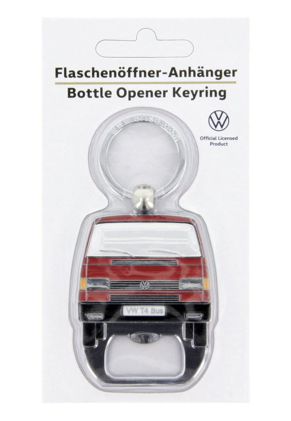 BUS ANHÄNGER MIT FLASCHENÖFFNER - Schlüsselanhänger - rot