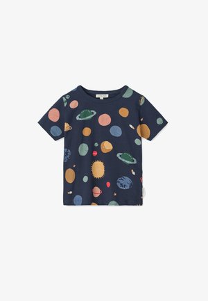 Liewood APIA PRINTED SHORTSLEEVE UNISEX - Majica kratkih rukava s printom - universe/classic navy