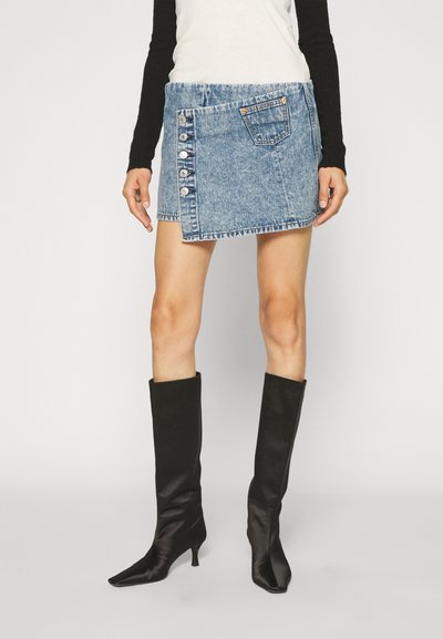 RE/DONE WRAP SKIRT - Φούστα παρεό - blue denim