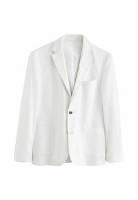 Next SLIM FIT LINEN BLEND TWO BUTTON - Sakko - white