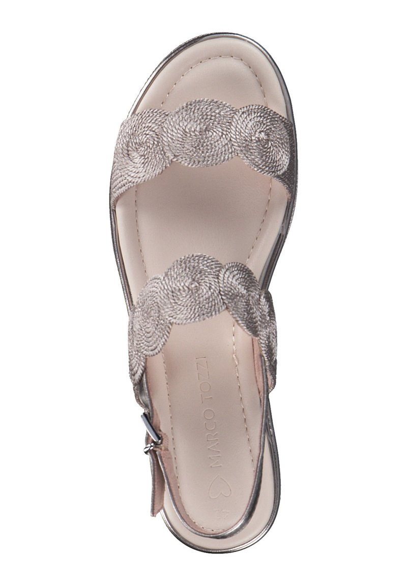 Marco Tozzi Keilsandalette - rose metallic/roségoldfarben - Zalando.de