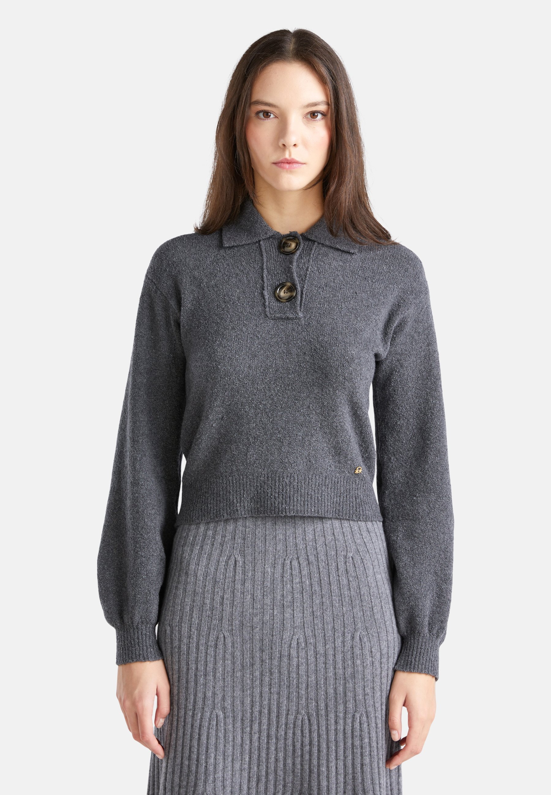 United Colors of Benetton CROPPED - Maglione - grey/grigio - Zalando.it