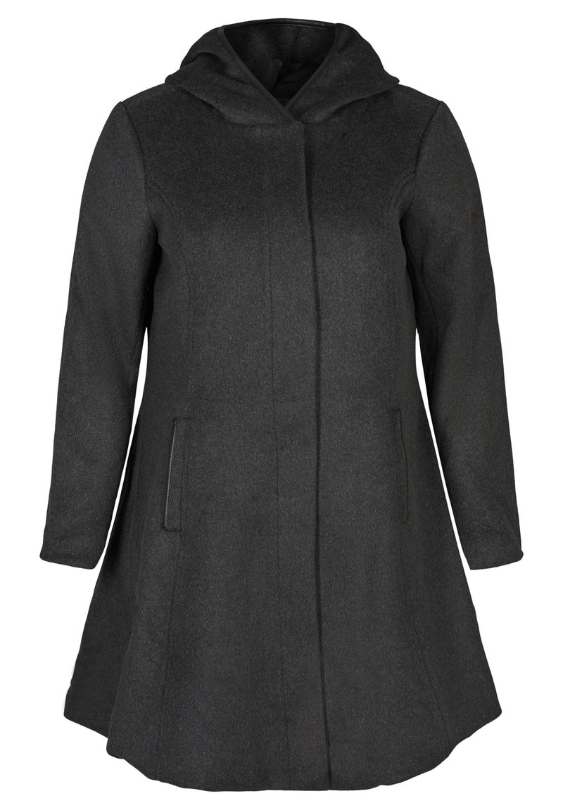 Zizzi Abrigo corto - dark grey