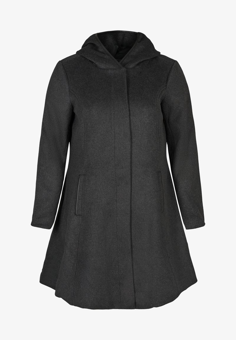 Zizzi Pitkä takki - dark grey