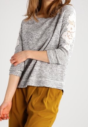 Strickpullover - mottled grey