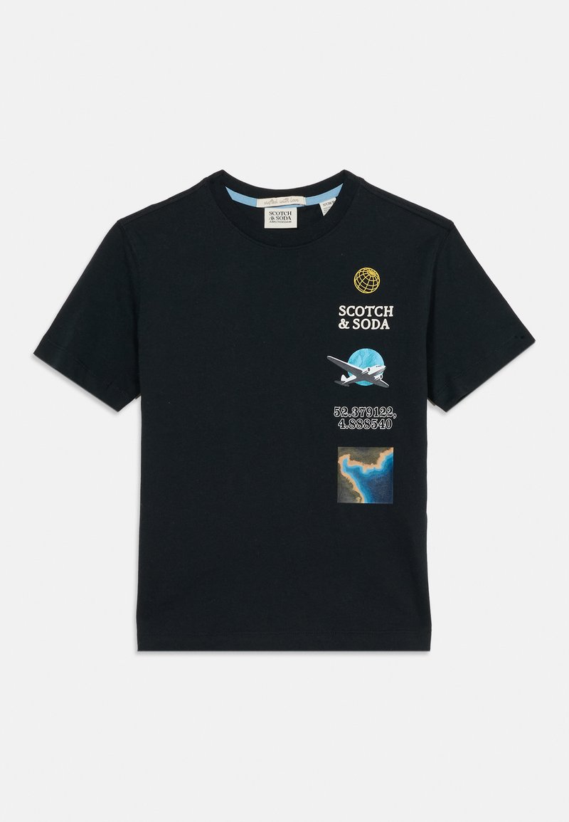 Scotch & Soda T-shirt print antraciet