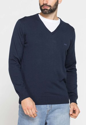 Carrera Jeans, V-NECK SWEATER - Maglione - dark blue