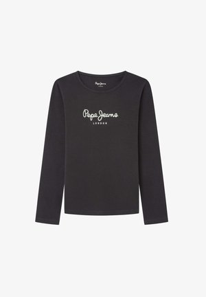 Pepe Jeans HANA GLITTER - Top s dlouhým rukávem - black