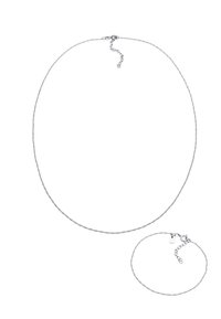 TWISTED SET BASIC - Armband - silberfarben