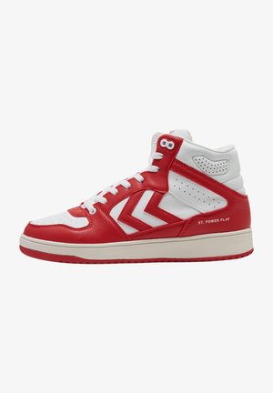 ST POWER PLAY MID RETRO - Sneaker high - white red