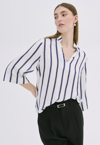 My Essential Wardrobe - MIAMW - Bluză - snow white w blue stripe Imagine miniatură 1