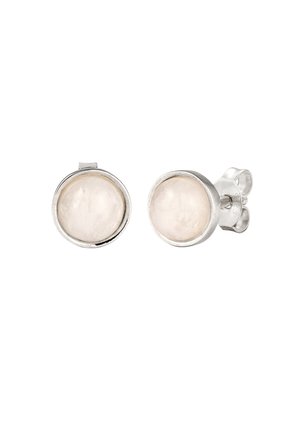 MOON STONE - Earrings - silver-coloured