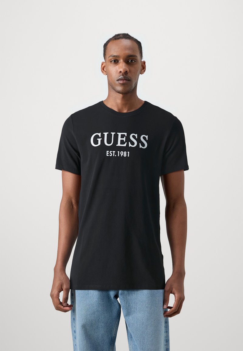 Guess - T-shirt z nadrukiem, Powiększ